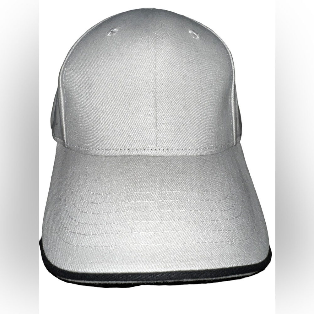 Blank Fitted Baseball Cap NU-FIT Stretch Hat White Athletic Sports Golf New L/xl